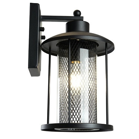 Светильник садово-парковый Feron PL721 на стену вниз  60W E27 230V, черный - фото