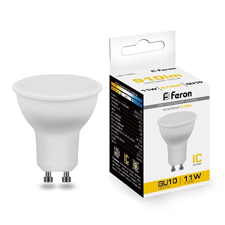 Лампа светодиодная Feron LB-760 MR16 GU10 11W 175-265V 2700K - фото