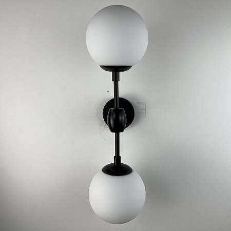 Бра Modo 2 Globes Black And White Glass Imperiumloft 84941-22 - фото