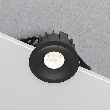 Светильник встраиваемый светодиодный Combi 10W 4000K черный 25067/LED Elektrostandard - фото