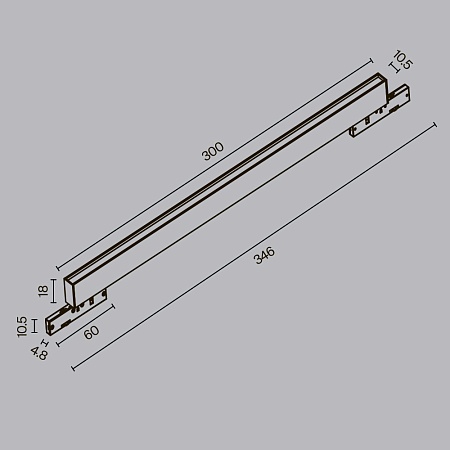 Трековый светильник Technical TR192-1-8W3K-B - фото