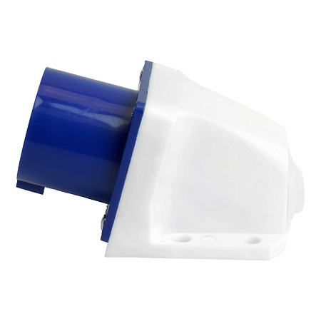 Вилка угловая ST-523 32А 220В 2P+PE IP44, PPG32-523-44, Stekker - фото