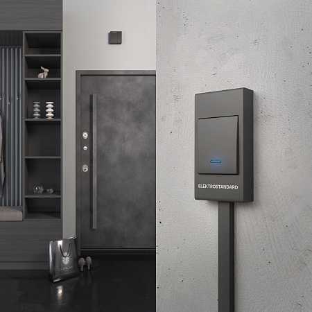 Звонок электромеханический 1M IP44 DBQ26M WM черный Elektrostandard - фото