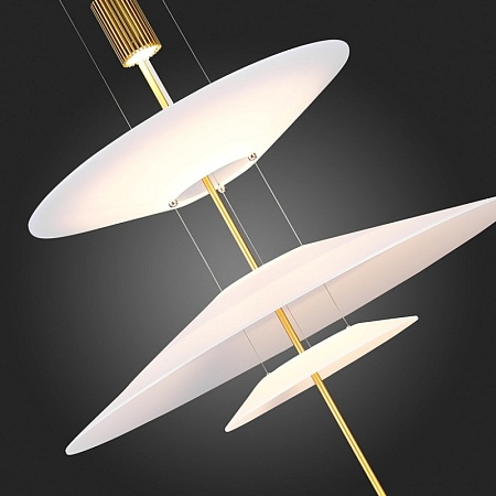 Люстра подвесная ST-Luce Золотистый/Белый LED 1*15W 3000K SL6101.213.01 - фото