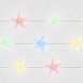 Гирлянда линейная Feron CL571 Звездочки, статичная, 1.8м USB мультиколор, прозрачный шнур - фото