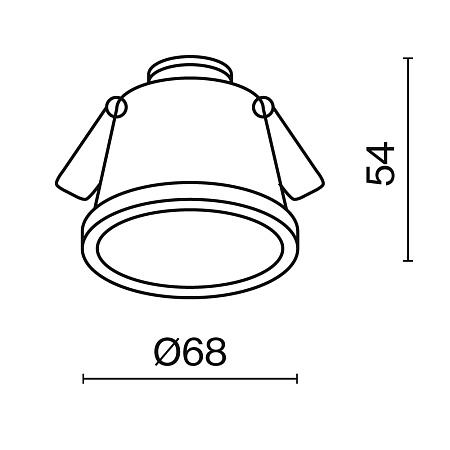 Встраиваемый светильник Technical Reif DL049-01B - фото