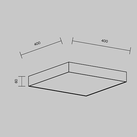 Потолочный светильник Technical Zon C032CL-45W3K-SQ-B - фото