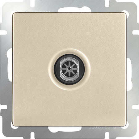 ТВ-розетка оконечная шампань WL11-TV - фото