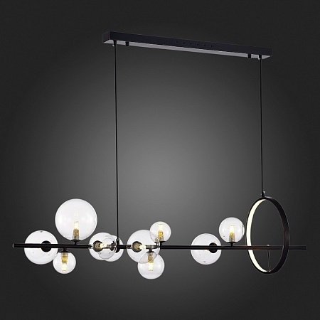 Светильник подвесной ST-Luce Черный/Прозрачный G4 10+1*5W 4000K SL1165.423.15 - фото