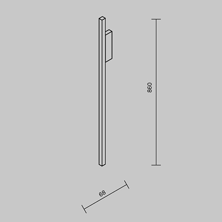 Настенный светильник (бра) Maytoni Halo MOD245WL-L24BSK - фото