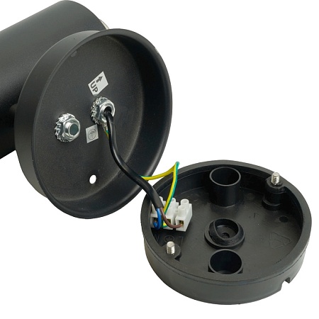 Светильник садово-парковый Feron DH041-B, Техно на стену вверх, 18W E27 230V, черный - фото