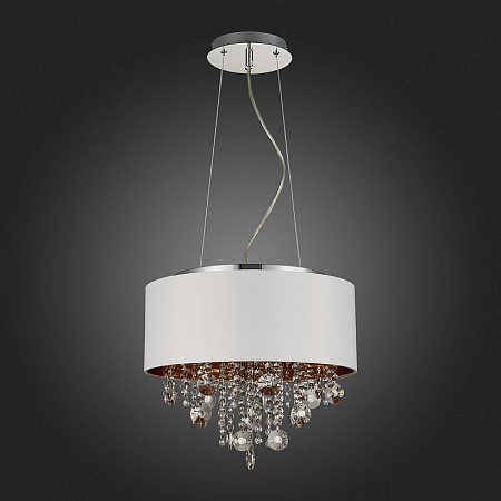Светильник подвесной ST-Luce Хром/Белый, Золотистый, Прозрачный E14 4*40W SL1350.503.04 - фото