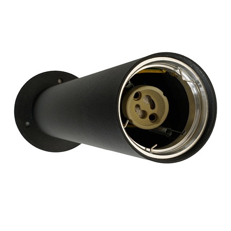 Светильник садово-парковый Feron DH1106, 15W, GU10, 230V, черный (столб) - фото