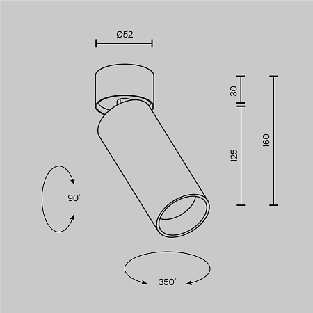 Потолочный светильник Technical C055CL-L12W2.7K-SS-B - фото
