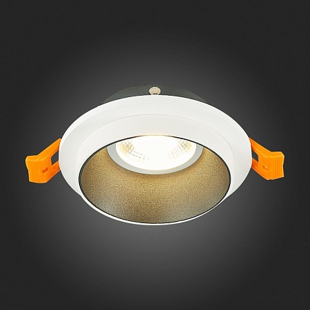 Св-к встр. Белый GU10 1*50W IP20 D92xH38 220V Без ламп ST206.528.01 - фото