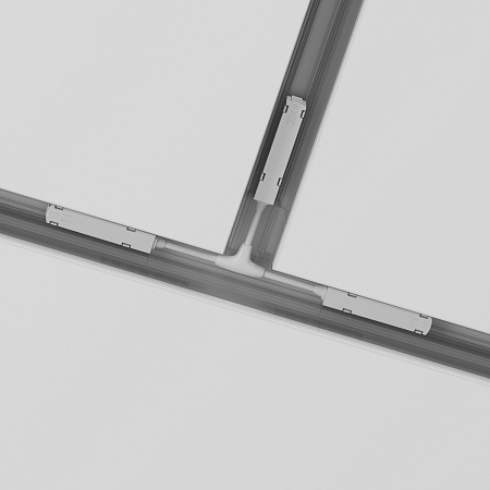 Коннектор питания Т-образный Gravity белый - фото