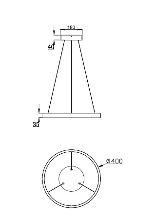 Подвесной светильник Maytoni Rim MOD058PL-L22B3K - фото