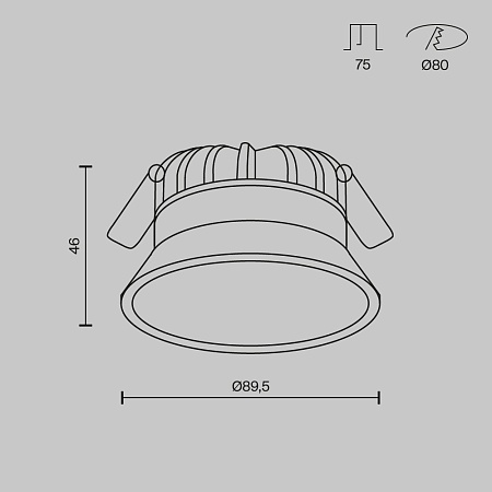 Встраиваемый светильник Technical Okno DL055-8W3-4-6K-W - фото