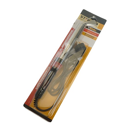 Паяльник с индикатором  300W, нихромовый нагреватель, долговечное жало, 230В, STEKKER  PLE301-300 - фото