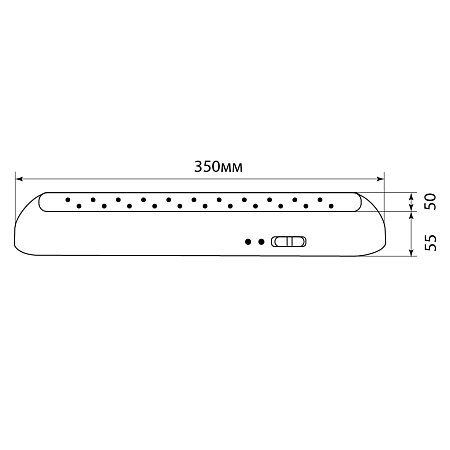 Светильник аккумуляторный, 22 LED AC/DC, белый, EL14 - фото