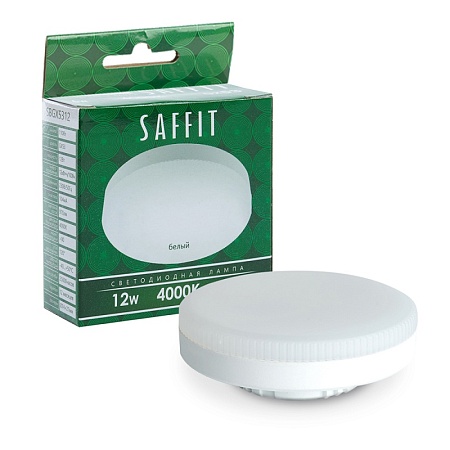 Лампа светодиодная SAFFIT SBGX5312 GX53 12W 230V 4000K - фото
