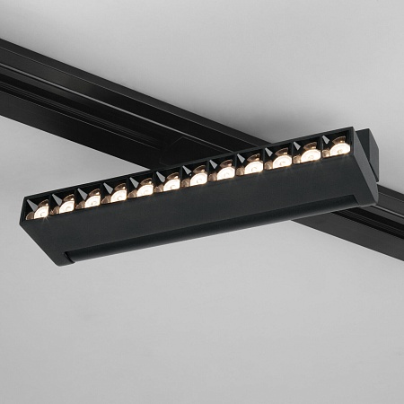 Трековый светодиодный светильник для однофазного шинопровода Garda черный 20 Вт 4200K 85018/01 Elektrostandard - фото