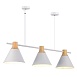 Светильник подвесной Белый/Белый, Светлое дерево E27 3*60W SLE125103-03 - фото