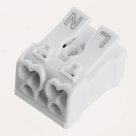 Клемма монтажная STEKKER, LD294-4002, для подключения фазных проводников, 2 контактные группы (3 ввода, 3 вывода на полюс) - фото