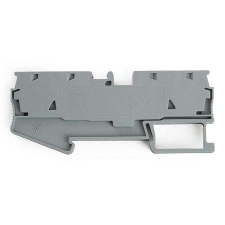 Зажим пружинный, 4-проводной проходной ЗНИ - 4,0 (JXB ST 4), серый STEKKER - фото