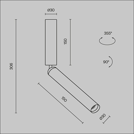 Потолочный светильник Technical Focus T C142CL-6W3K-W - фото