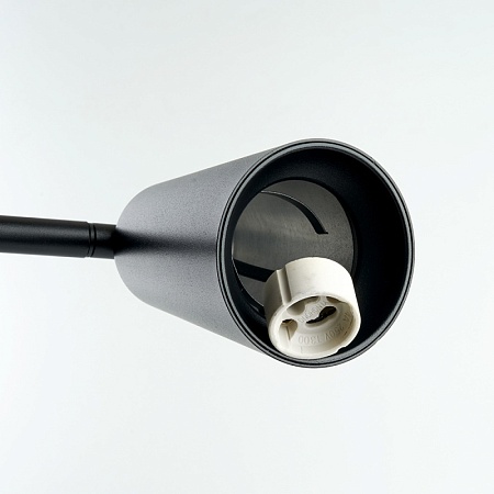 Светильник под лампу Feron DE185 BELL 35W, 230V, GU10, черный - фото