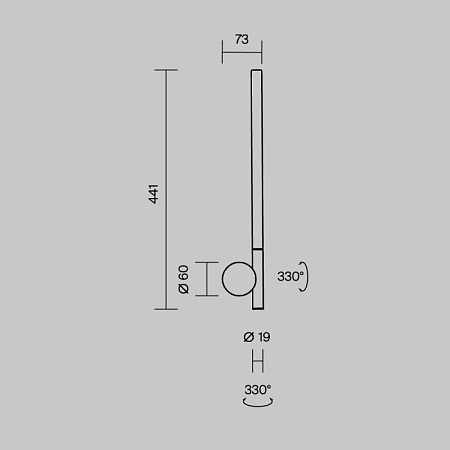 Настенный светильник (бра) Maytoni MOD432WL-L6B3K - фото