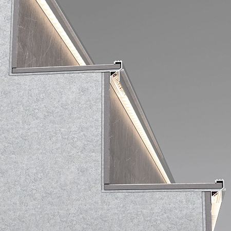 LL-2-ALP025 Встраиваемый алюминиевый профиль для подсветки ступеней (под ленту до 11mm) LL-2-ALP025 Elektrostandard - фото