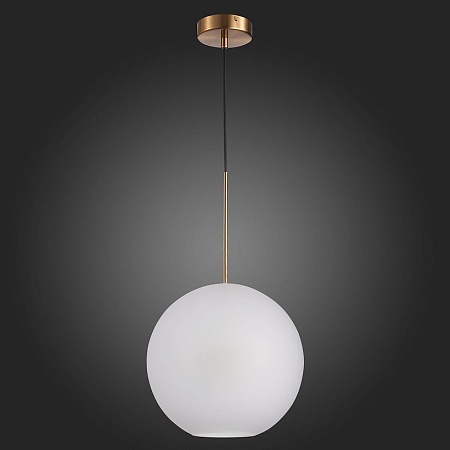 Светильник подвесной ST-Luce Латунь/Белый E27 1*40W SL1133.523.01 - фото