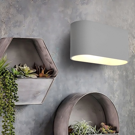 Светильник настенный Feron ML1780 Oval MR16 35W, 230V, G9,15W, белый IP20 - фото