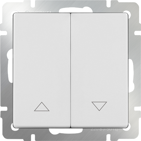 Выключатель жалюзи белый WL01-01-02 - фото