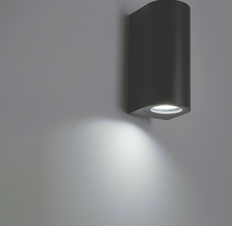 Светильник садово-парковый Feron DH023,на стену, GU10 MR11 230V, серый - фото