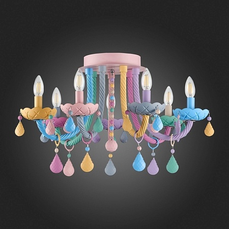 Люстра потолочная ST-Luce Разноцветный E14 7*40W SL1700.782.07 - фото