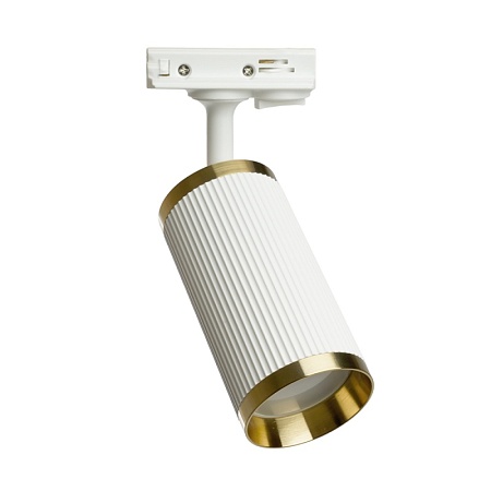 Светильник Feron AL174 трековый однофазный на шинопровод под лампу GU10, белый античное золото - фото