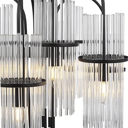 Светильник подвесной ST-Luce черный/прозрачный E14 9*40W SL6145.403.09 - фото