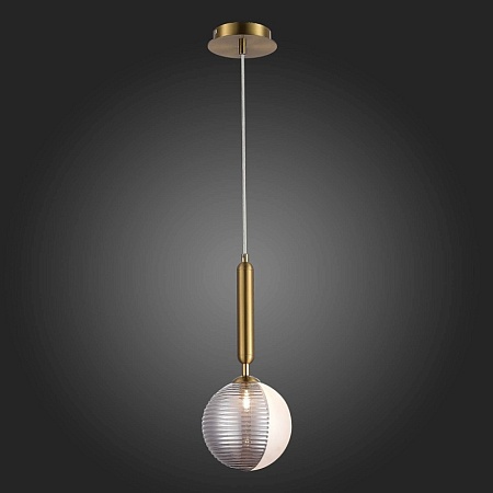 Подвес Матовое золото/Белый, Дымчатый G9 LED 1*5W SLE1096-203-01 - фото