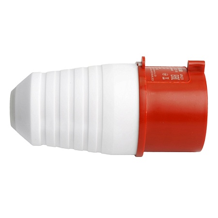 Вилка прямая ST-025 32А 380В 3P+PE+N IP44, PPG32-025-44, Stekker - фото