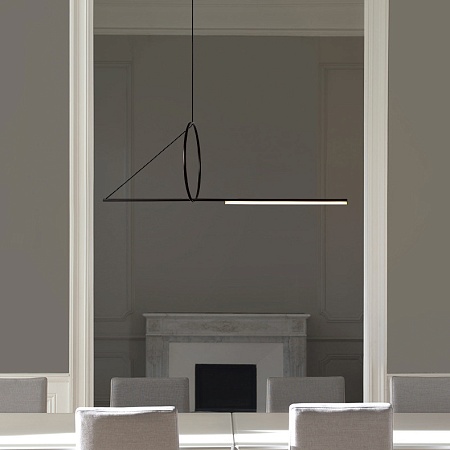 Подвесной Светильник Suspension Cercle Et Trait – Graphite Satine L120 Imperiumloft 144225-22 - фото