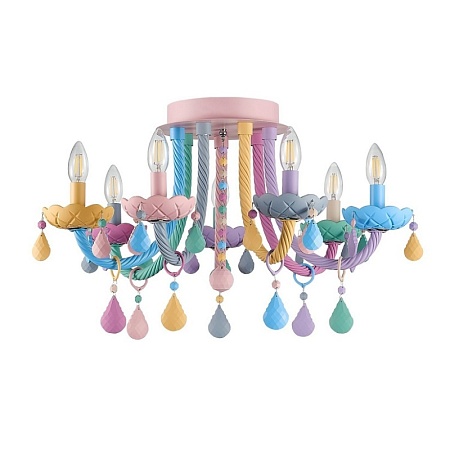 Люстра потолочная ST-Luce Разноцветный E14 7*40W SL1700.782.07 - фото