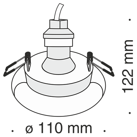 Встраиваемый светильник Technical Gyps Modern DL006-1-01-W - фото