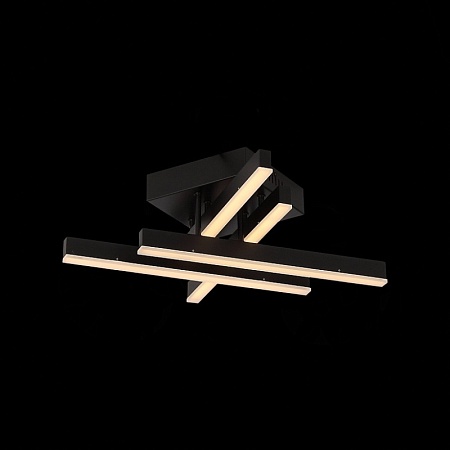 Люстра потолочная ST-Luce Черный/Черный, Белый LED 1*22W 3000K/4000K/6000K SL933.402.04 - фото