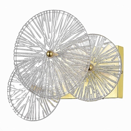 Бра ST-Luce Золотистый/Прозрачный E14 1*40W SL1657.201.01 - фото