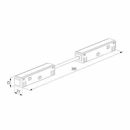 Гибкий коннектор Slim Magnetic белый 85099/00 Elektrostandard - фото