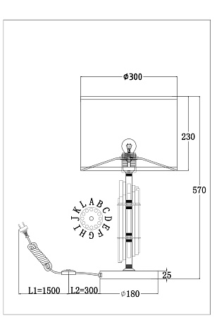 Настольный светильник Maytoni Alloro MOD088TL-01BS - фото