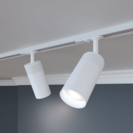 Трековый светодиодный светильник для однофазного шинопровода Riffe белый 9 Вт 4200K 85512/01 9W 4200K белый однофазный Elektrostandard - фото